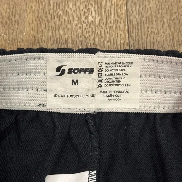 Black SOFFE Shorts Women's Medium ‘Happy Holla Days’ Christmas - Picture 3 of 3